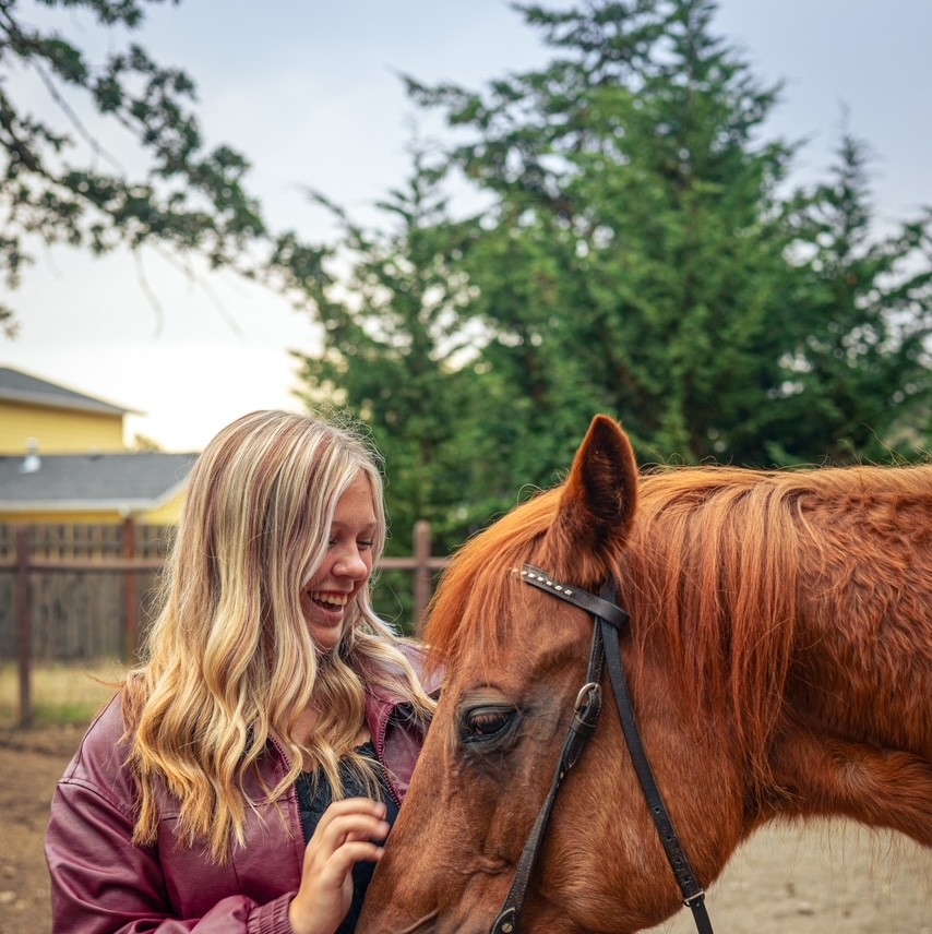 Hair color styling result